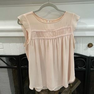 Light pink short sleeve blouse